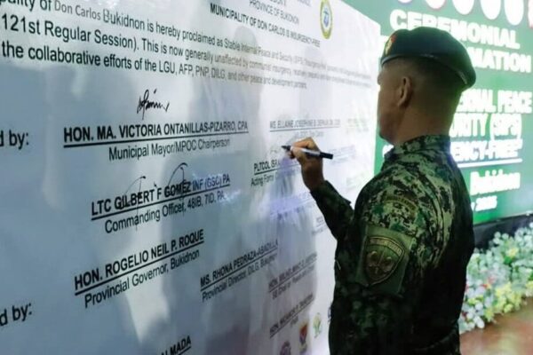 Bayan ng dating kuta sa NPA, ‘insurgency-free’ na