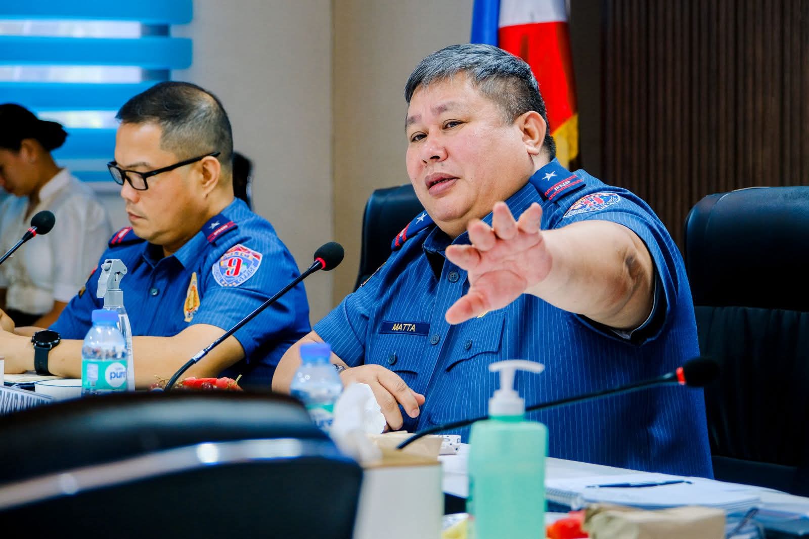 Photo of PBGEN Eleazar P Matta in conference room